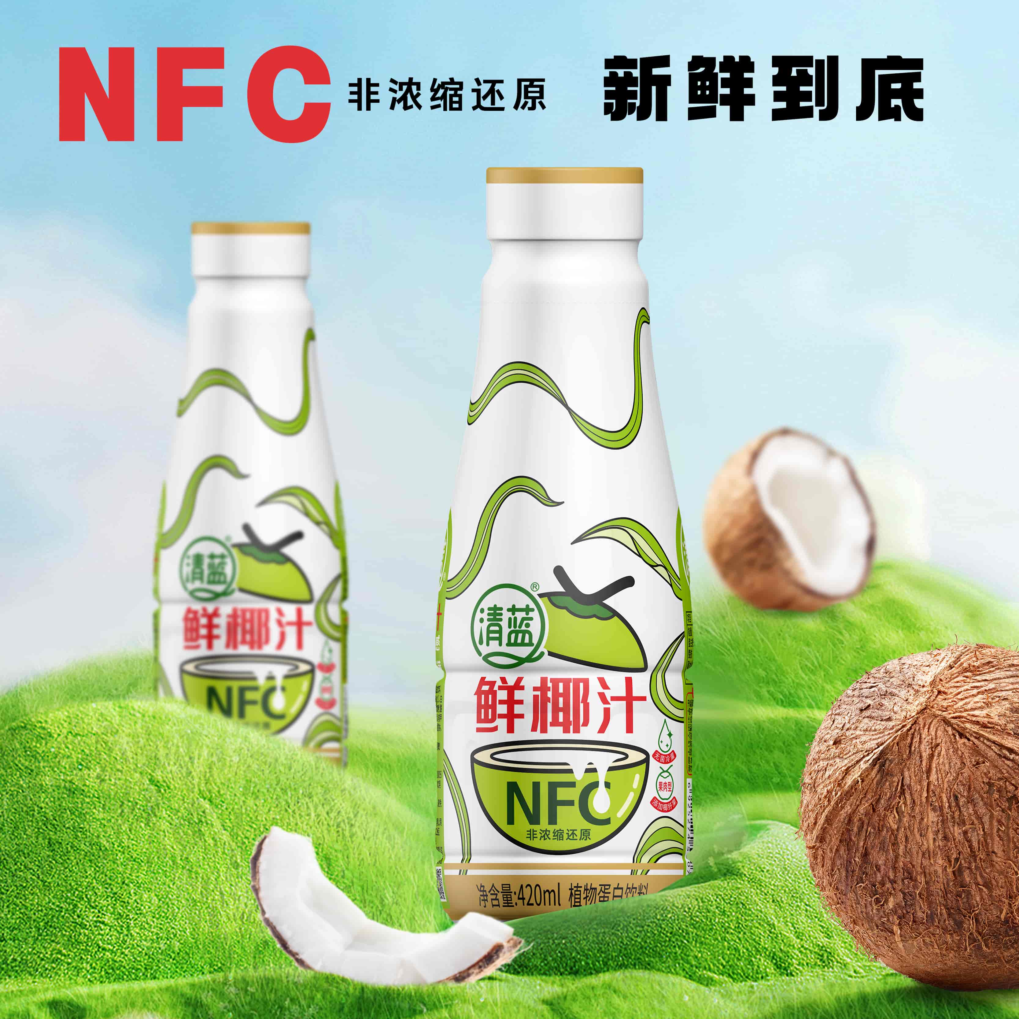 清藍(lán)鮮椰汁420ml